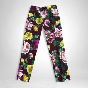 Dolce & Gabbana Floral Low-Rise Cotton-Blend Pants